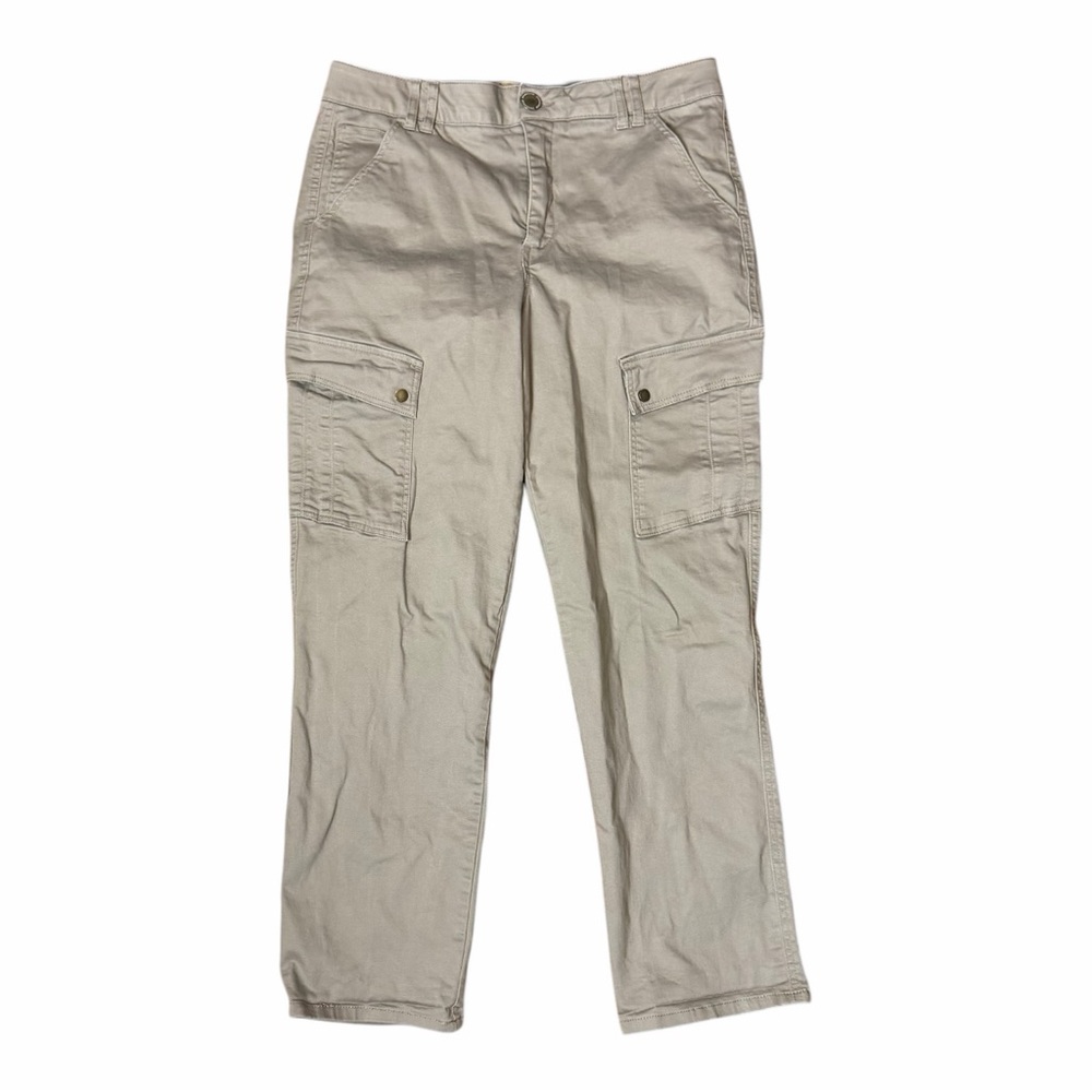 Democracy Ab Technology Light Gray Mid Rise Cargo Utility Pants size 12